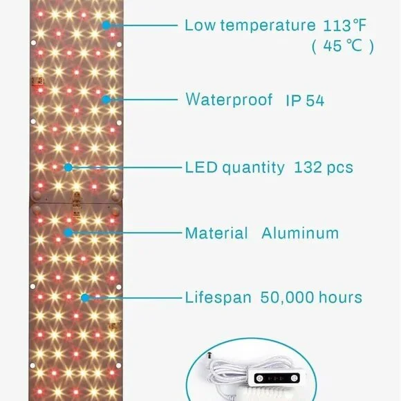 Grow Light, 20W Ultra-Thin LED Grow Lights for Indoor Plants Full Spectrum, 6/10 - Picture 9 of 9